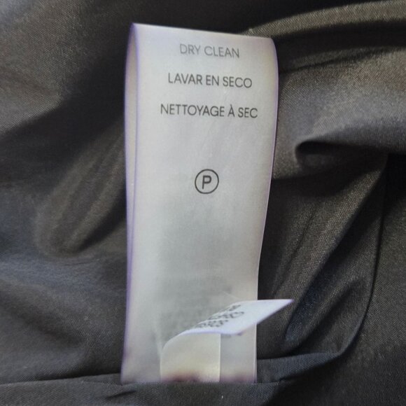 Calvin Klein Womens Size 8 Black & White Tweed Fringe Hem Knee Length Skirt - Picture 7 of 8